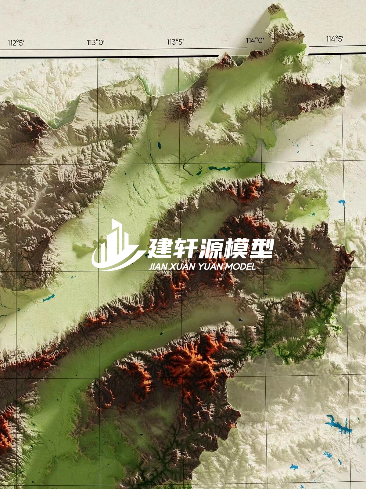 瑞金地形模型制作